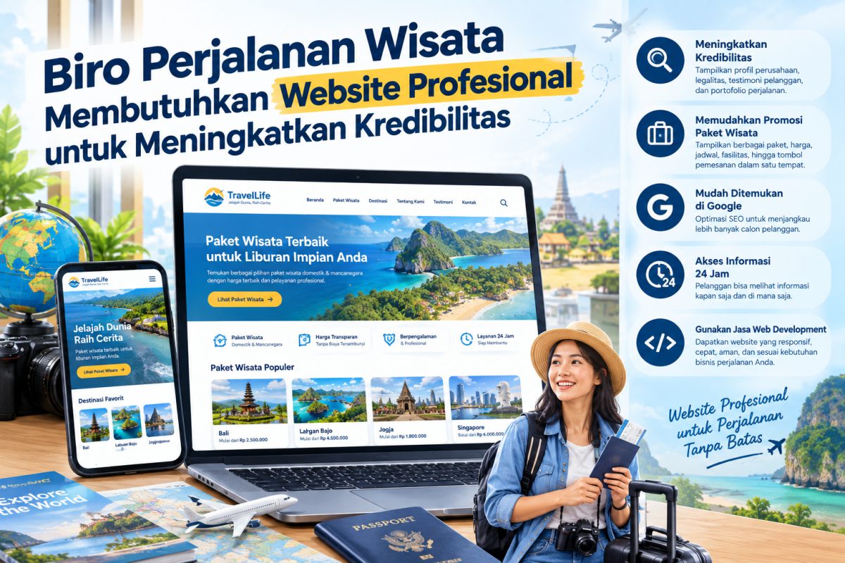 Biro Perjalanan Wisata Membutuhkan Website Profesional untuk Meningkatkan Kredibilitas