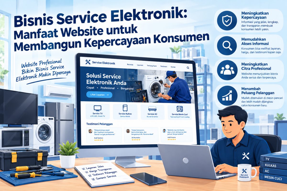 Bisnis Service Elektronik: Manfaat Website untuk Membangun Kepercayaan Konsumen