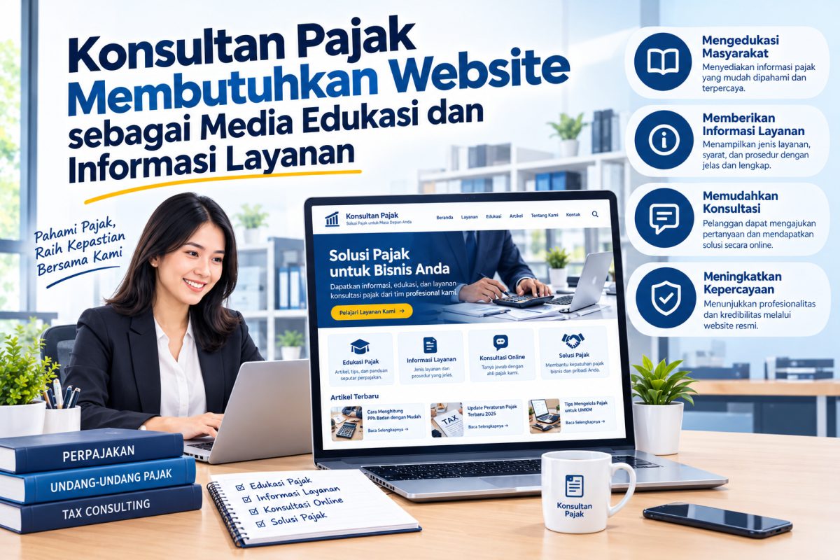 Konsultan Pajak Membutuhkan Website sebagai Media Edukasi dan Informasi Layanan