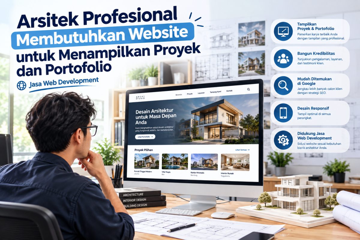 Arsitek Profesional Membutuhkan Website untuk Menampilkan Proyek dan Portofolio