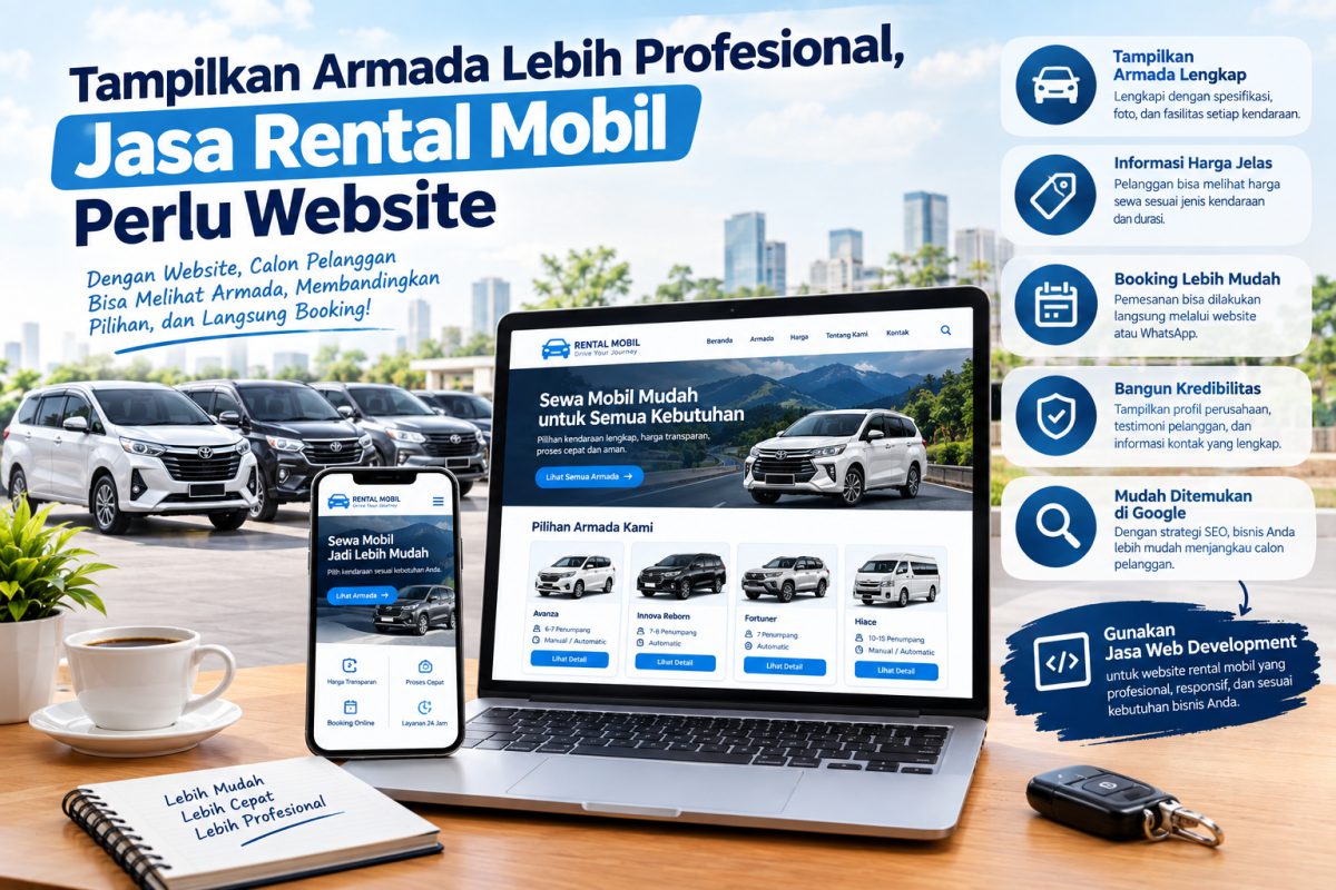 Tampilkan Armada Lebih Profesional, Jasa Rental Mobil Perlu Website