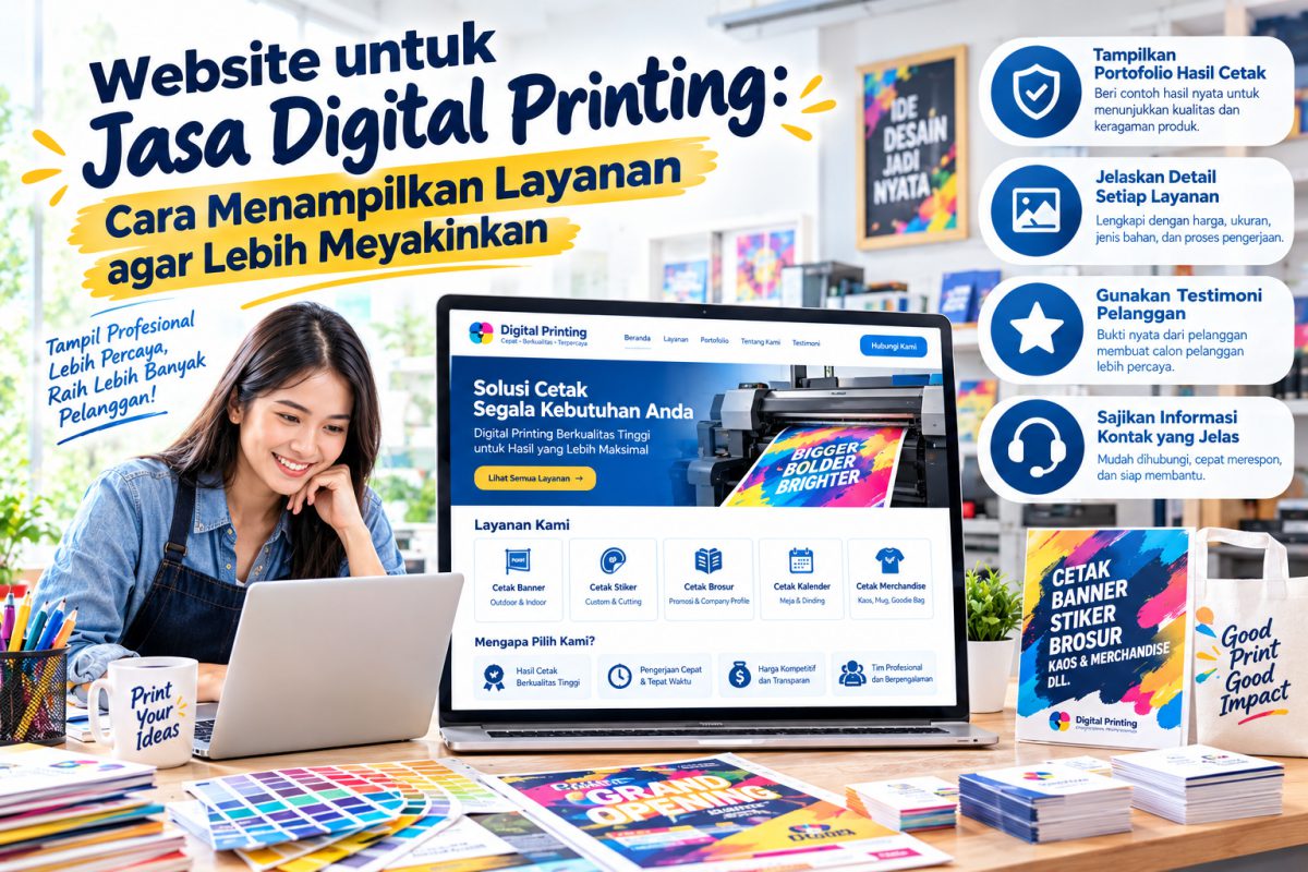 Website untuk Jasa Digital Printing: Cara Menampilkan Layanan agar Lebih Meyakinkan