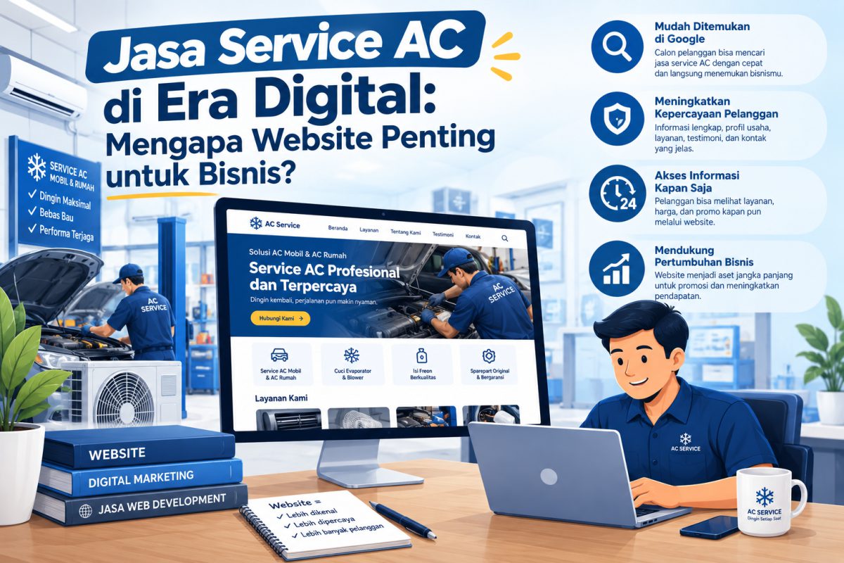 Jasa Service AC di Era Digital: Mengapa Website Penting untuk Bisnis?