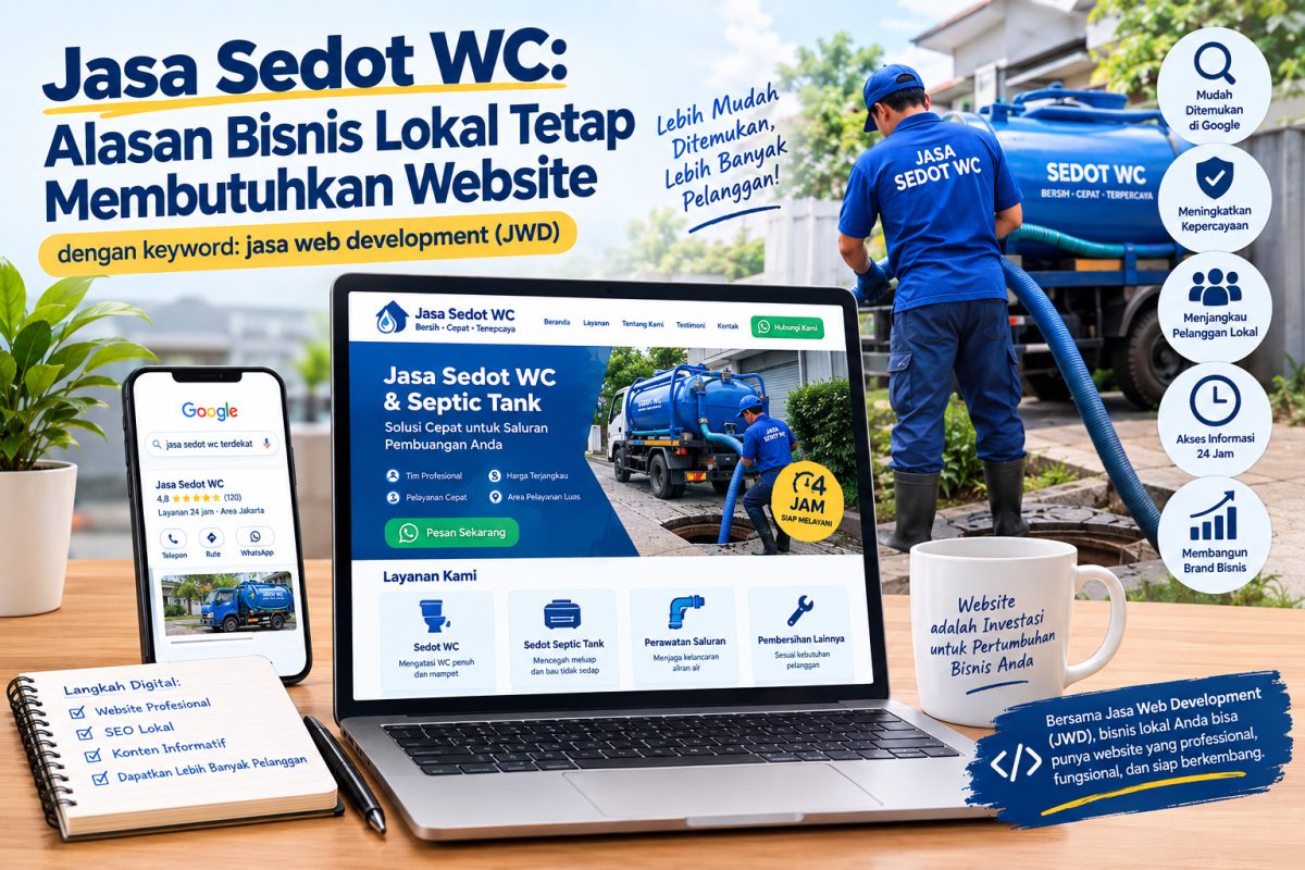 Jasa Sedot WC: Alasan Bisnis Lokal Tetap Membutuhkan Website