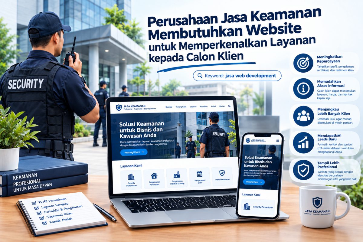 Perusahaan Jasa Keamanan Membutuhkan Website untuk Memperkenalkan Layanan kepada Calon Klien